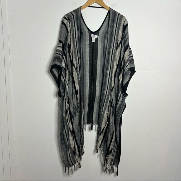 Big Buddha Grey Tassel Shawl - Picture 1 of 5